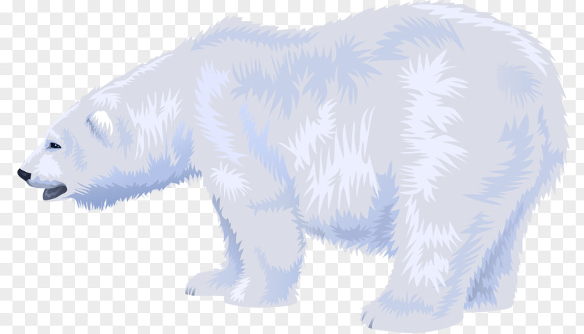 White Polar Bear Fur Snout PNG