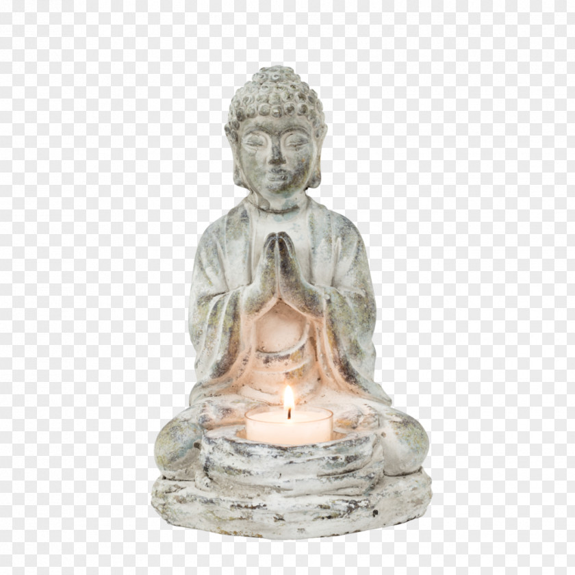 Buddha Candlestick Glass Garden Vase PNG