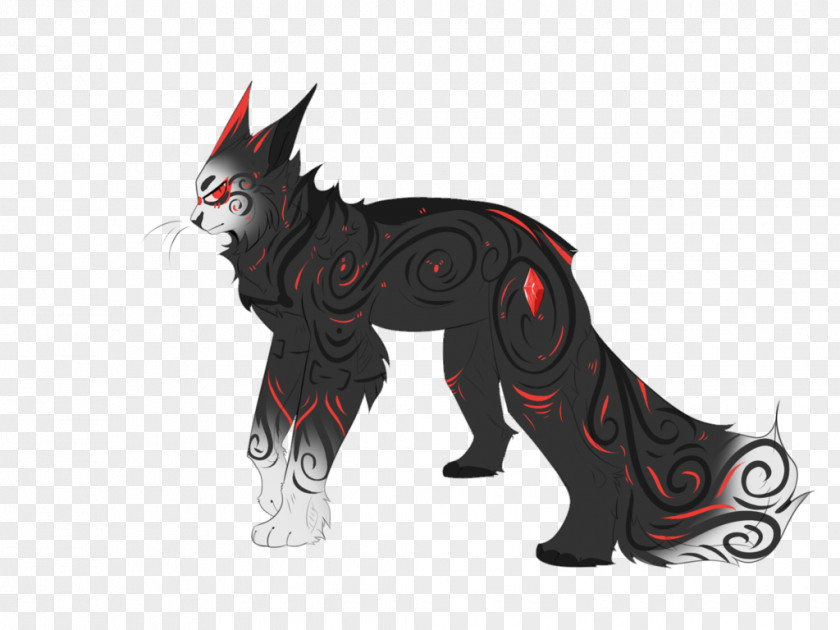 Cat Dog Demon Mammal Illustration PNG