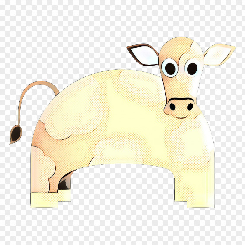 Livestock Dairy Cow Retro Background PNG
