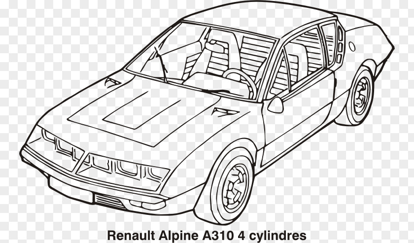 A310 Renault Clio Sport Alpine Car PNG
