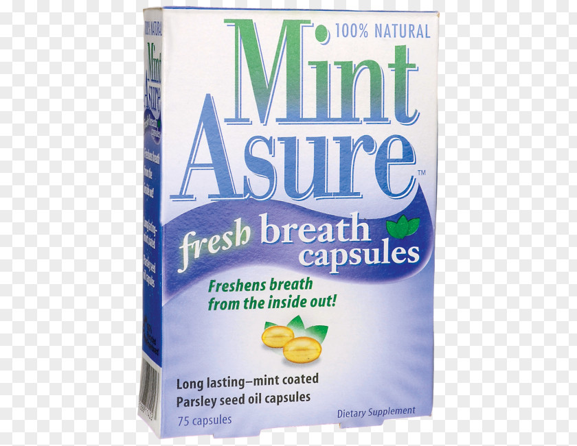 Fresh Mint Dietary Supplement Capsule Bad Breath Breathing Swallowing PNG