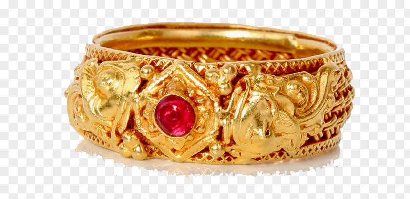 Costume Design Ruby Bangle Gold PNG