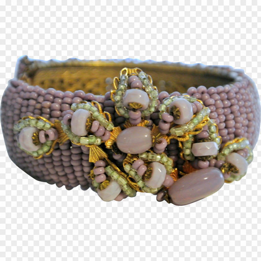 Lavender Illustration Bracelet Earring Beadwork Bangle PNG