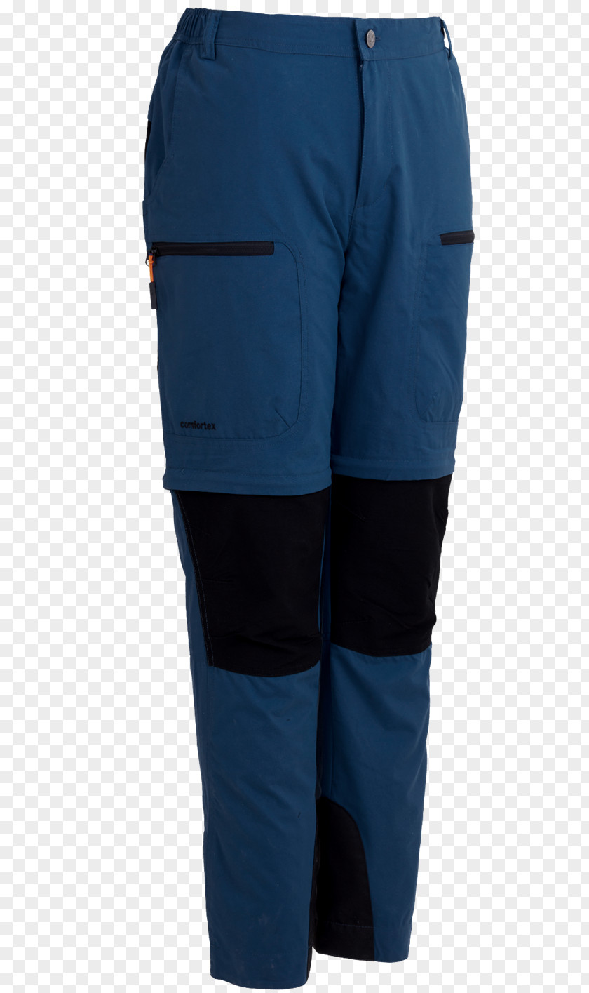 Pants Zipper Zipp-Off-Hose Blue Graphite Shorts Waist PNG