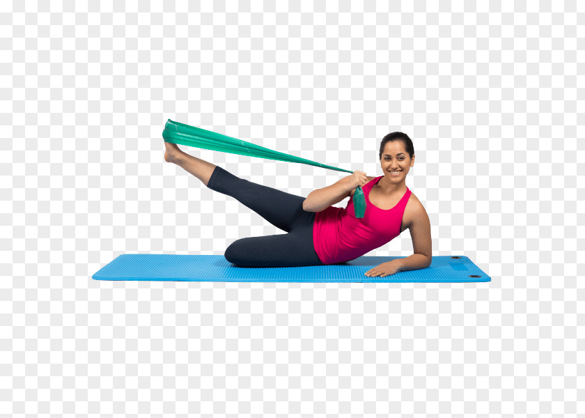 Physical Therapy Resistance Bands Pilates Exercise Stretching Strength Training PNG