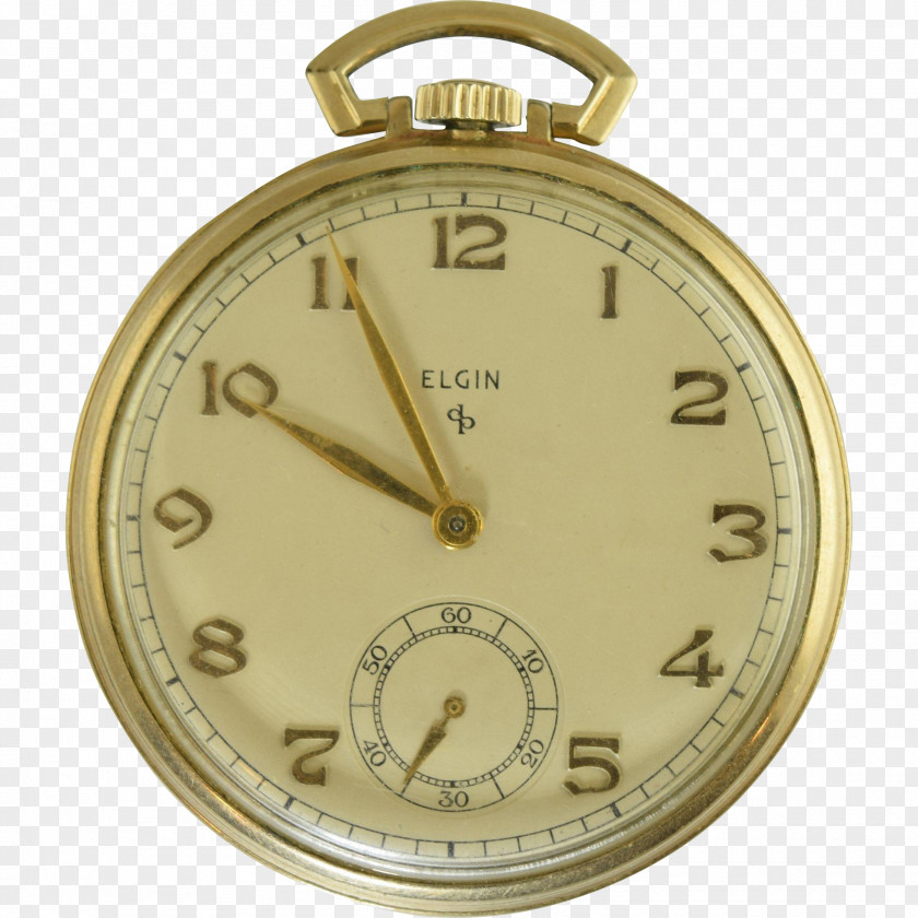 Pocket Watch Clock Elgin National Company Gold-filled Jewelry PNG