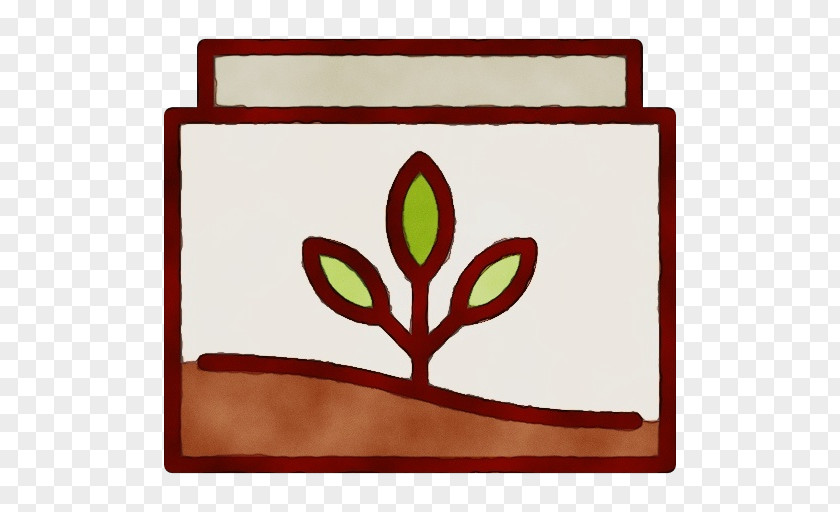 Rectangle Tree Watercolor Leaf PNG