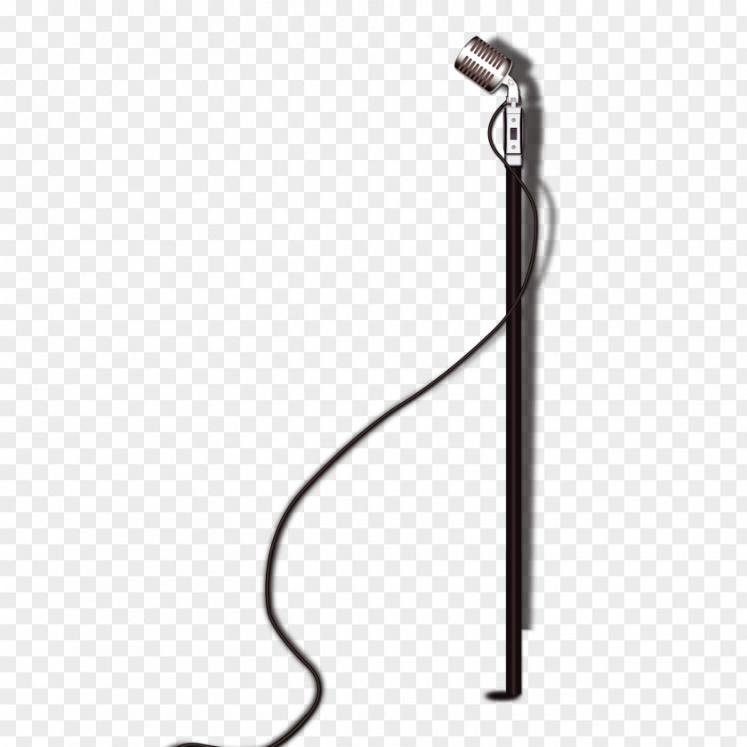 Retro Microphone Plumbing Fixture Pattern PNG