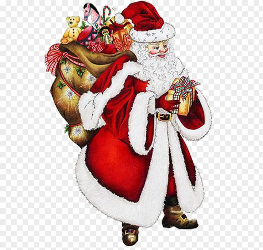 Santa Claus Christmas Ornament Costume Design PNG