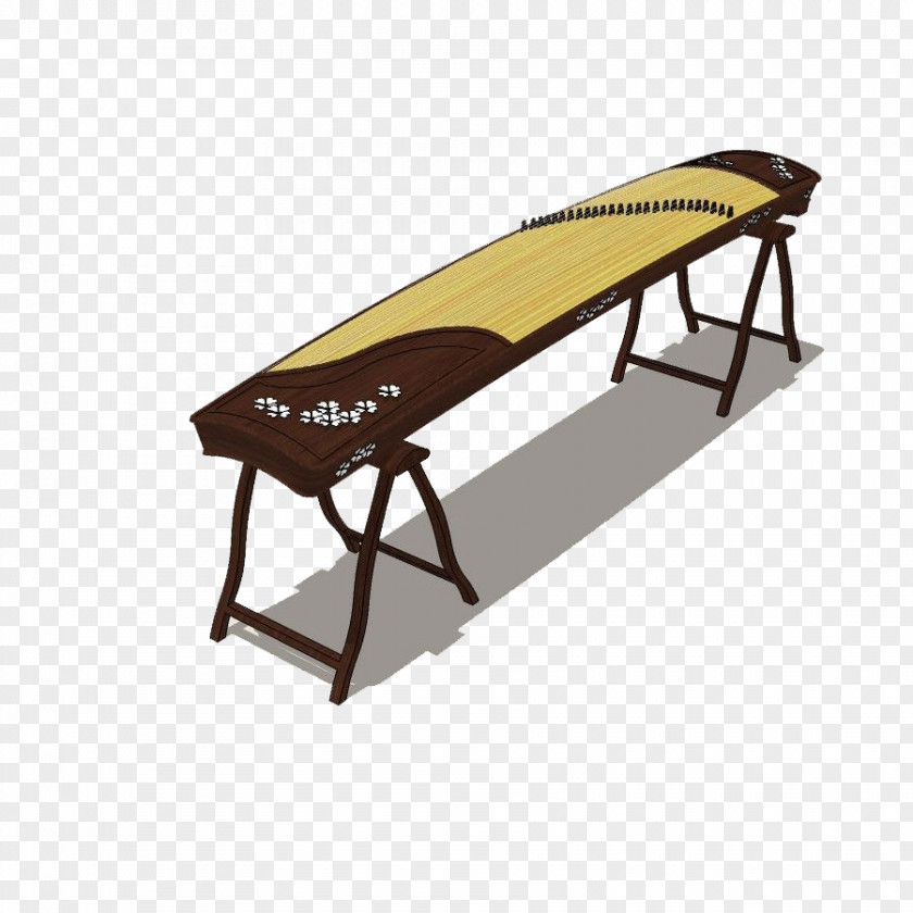 3D Guqin Guzheng Computer Graphics PNG