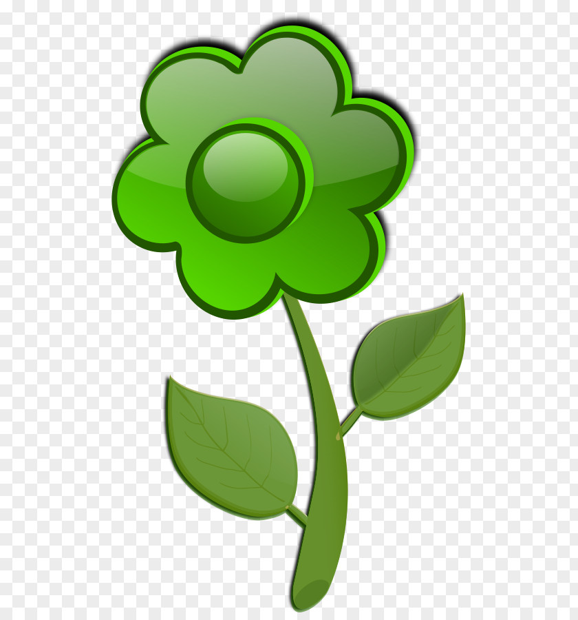 Green Flower Clip Art PNG