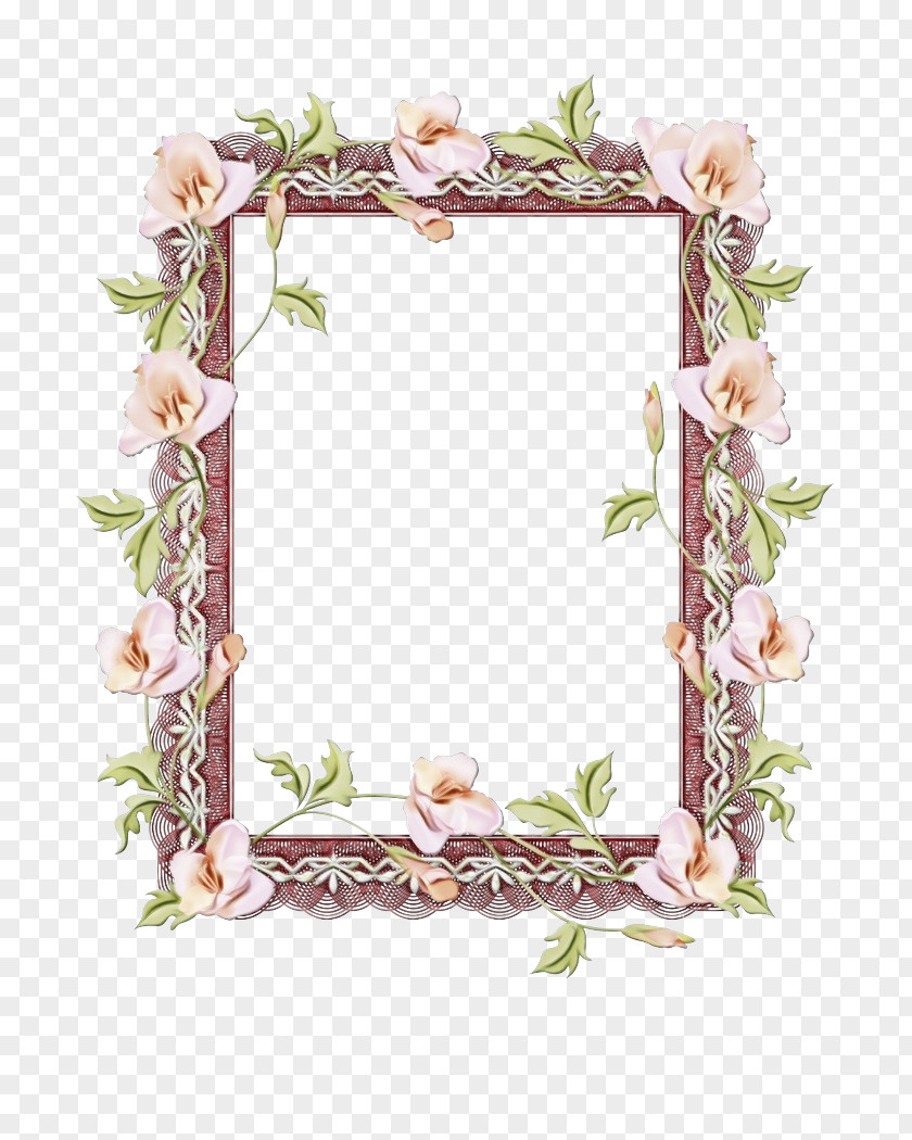 Mirror Interior Design Floral Background Frame PNG