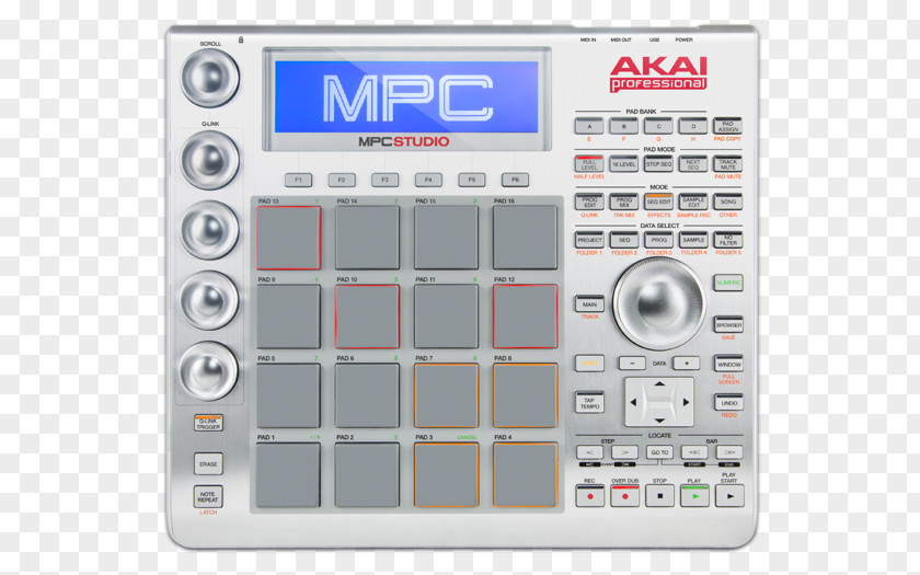 Akai MPC Studio Music Production Controller Recording Sampler PNG studio Sampler, musical instruments clipart PNG