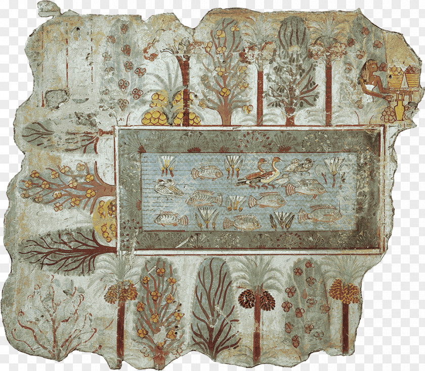 Ancient Egypt Family Tree Tomb Of Nebamun Thebes Garden British Museum PNG