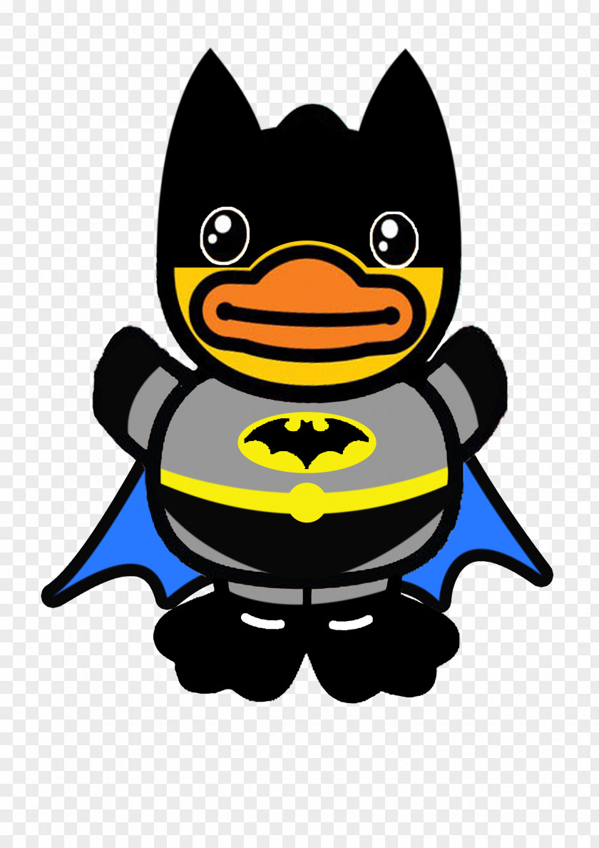 Cartoon Batman Little Yellow Duck Project PNG