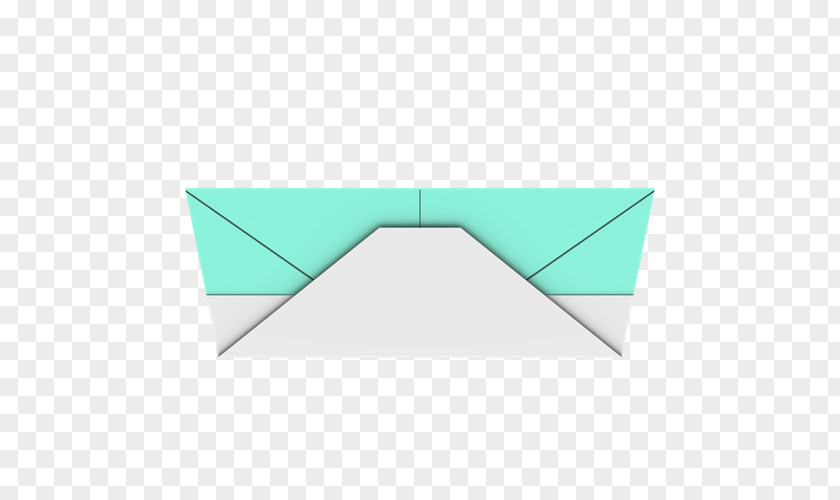 Origami Letters Teal Triangle Turquoise Rectangle PNG