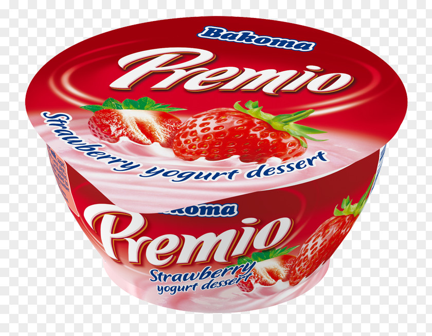 Strawberry Yogurt Bakoma Sp. Z O. Crème Fraîche Yoghurt Dessert PNG