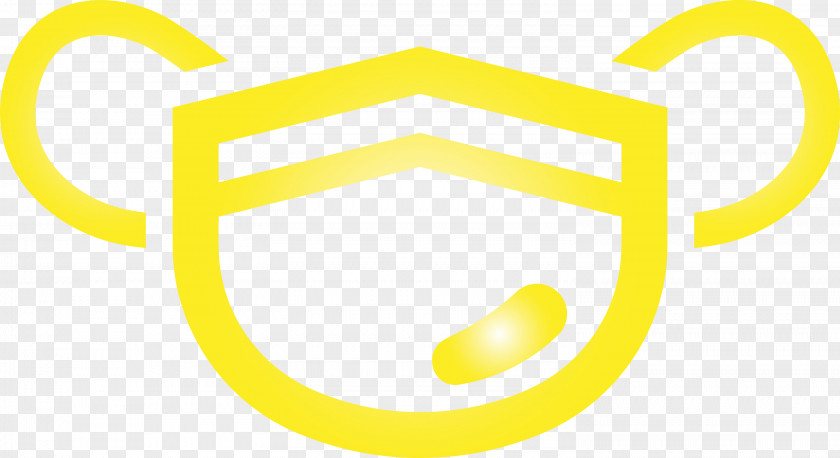 Yellow Line Font Circle Logo PNG