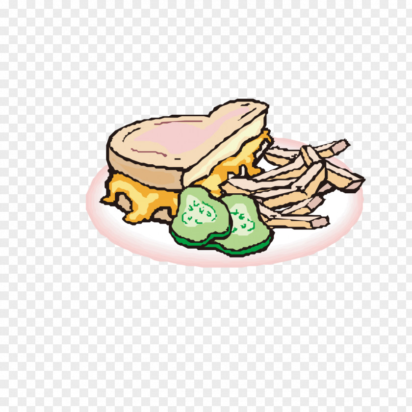 Bread Food Fries Cheese Sandwich French Pickled Cucumber Egg Breakfast PNG