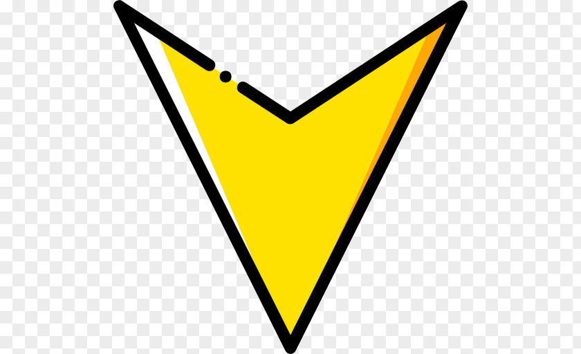Yellow Arrow Label Triangle Technology Symmetry Font PNG