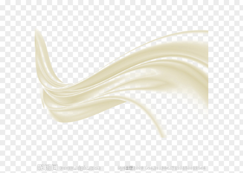 Yellow Fresh Milk Effect Element Close-up Neck PNG