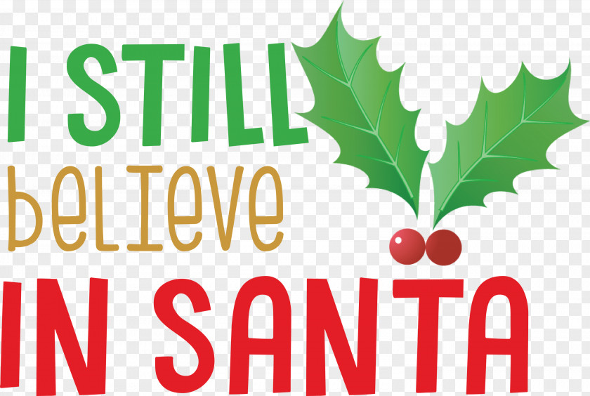 Believe In Santa Christmas PNG