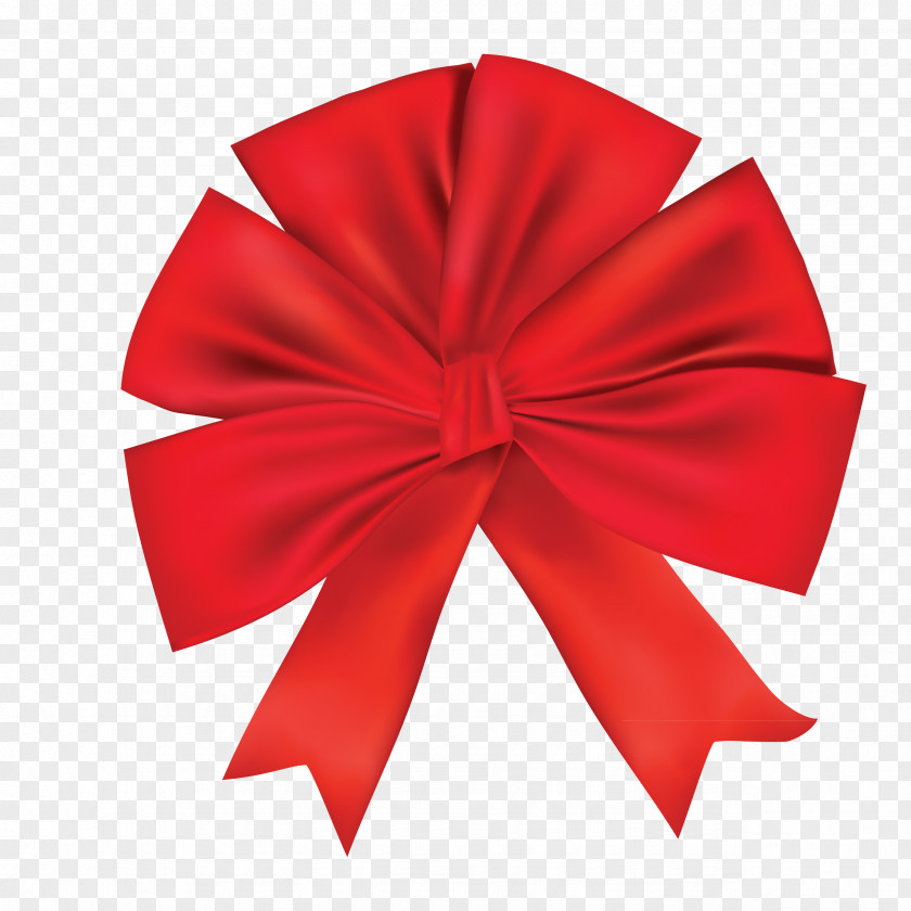 Creative Bow Material,Red Ribbon Red PNG