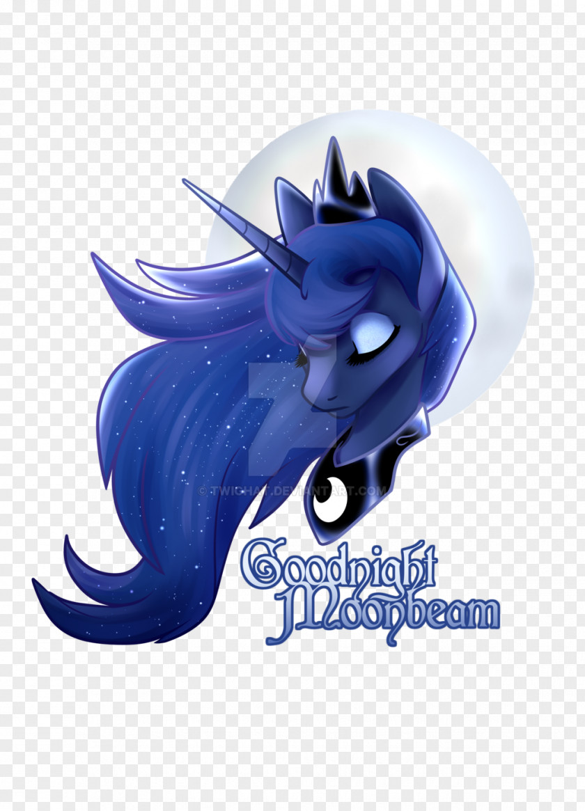 Good Night Princess Luna DeviantArt Marine Mammal Cobalt Blue PNG