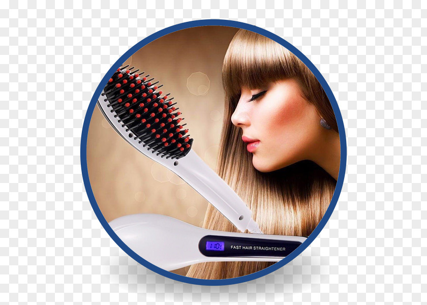Hair Iron Comb Straightening Hairbrush Beauty Parlour PNG
