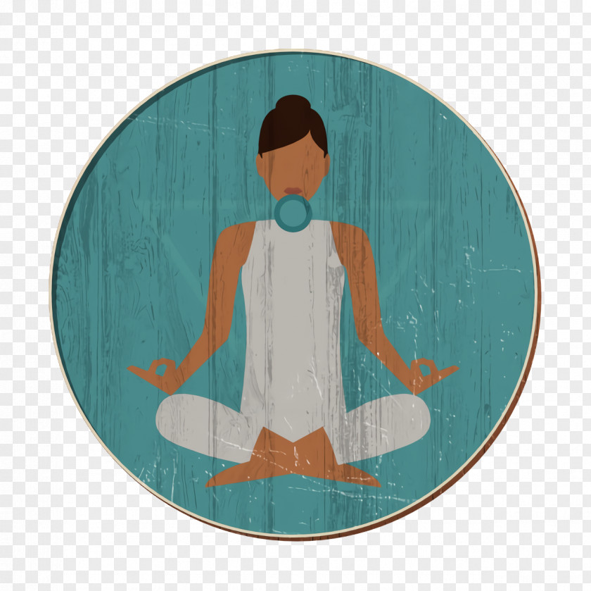 Yoga Icon Meditation Lotus Position PNG
