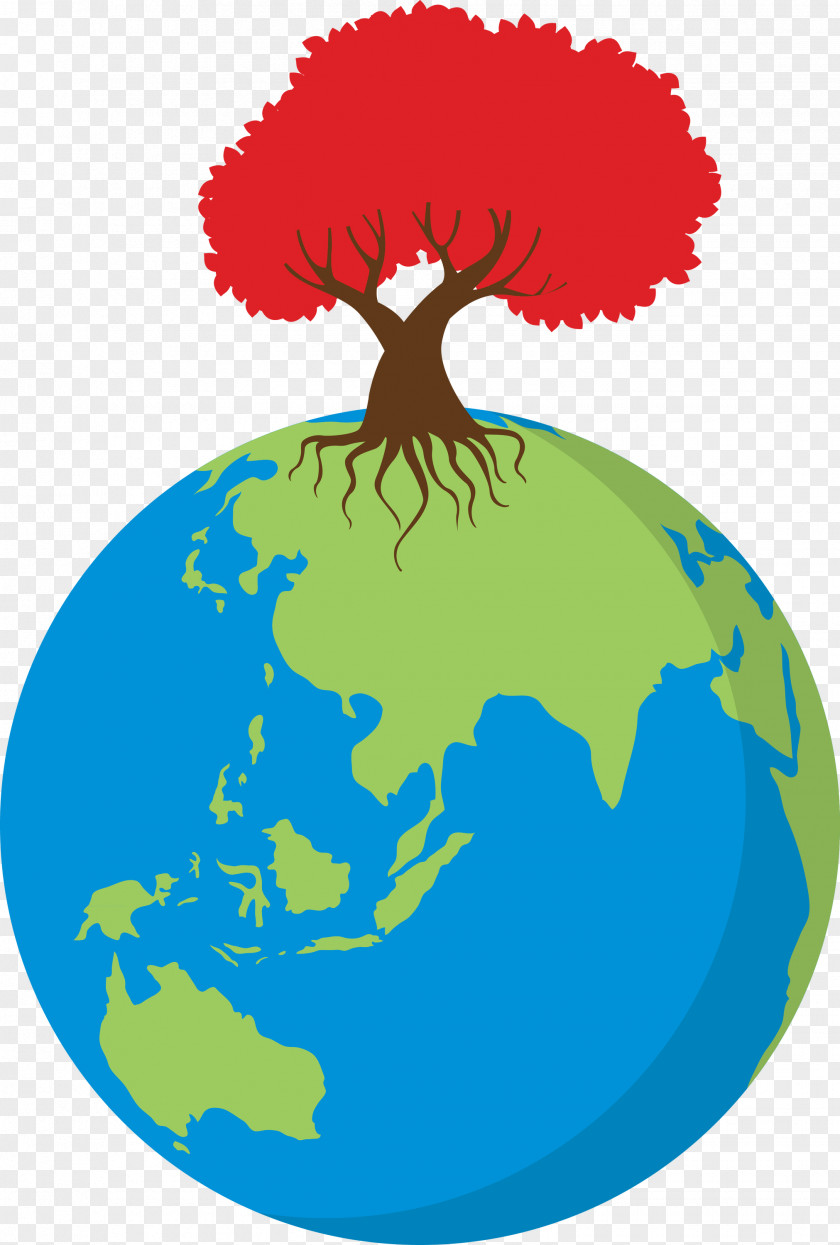 Earth Tree Go Green PNG