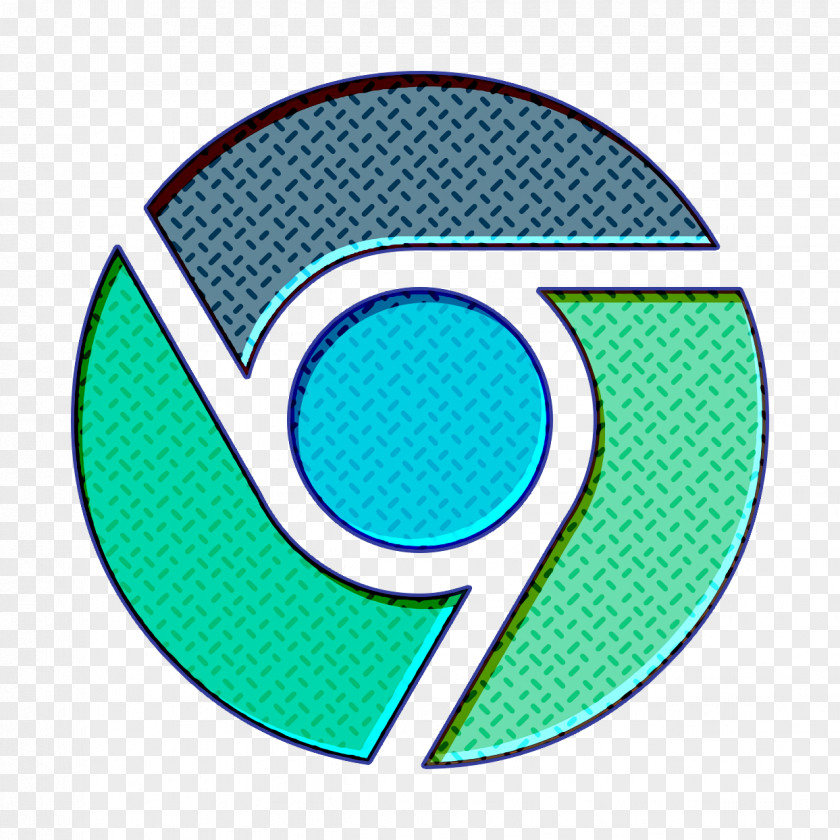 Electric Blue Emblem Browser Icon Chrome PNG
