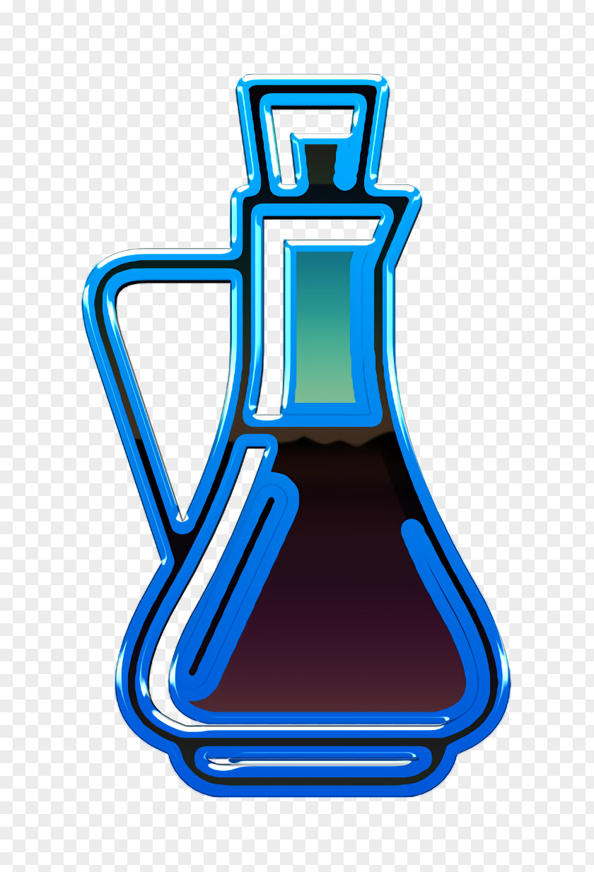 Food Icon Linear Color Set Vinegar PNG