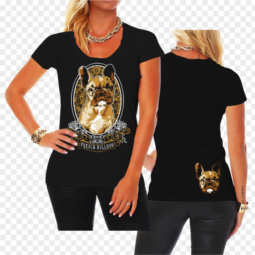 French Bulldog T-shirt Sleeve Neckline Streetwear PNG