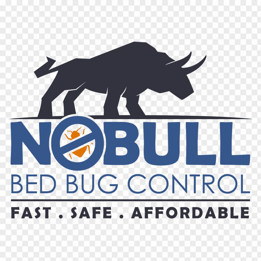 No Bull Bed Bug Control Logo Brand Animal Font PNG