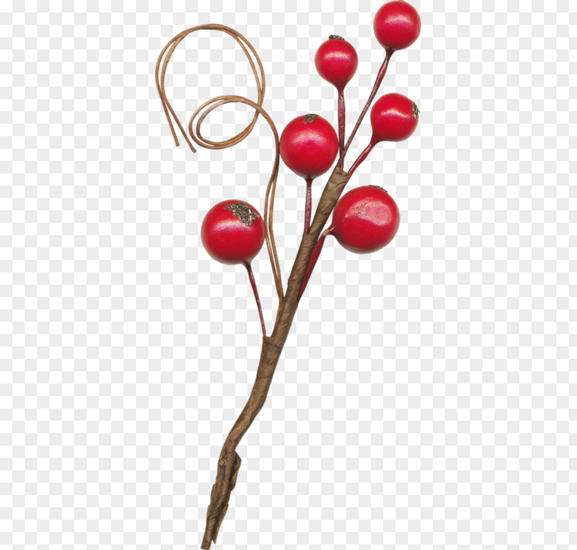 Red Cherry Bob Hairpin Clip Art PNG