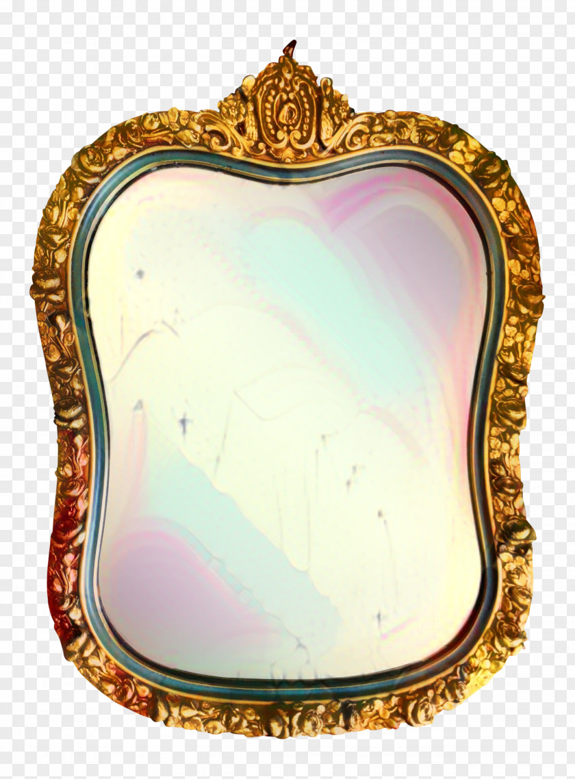 Turquoise Oval Picture Frame PNG