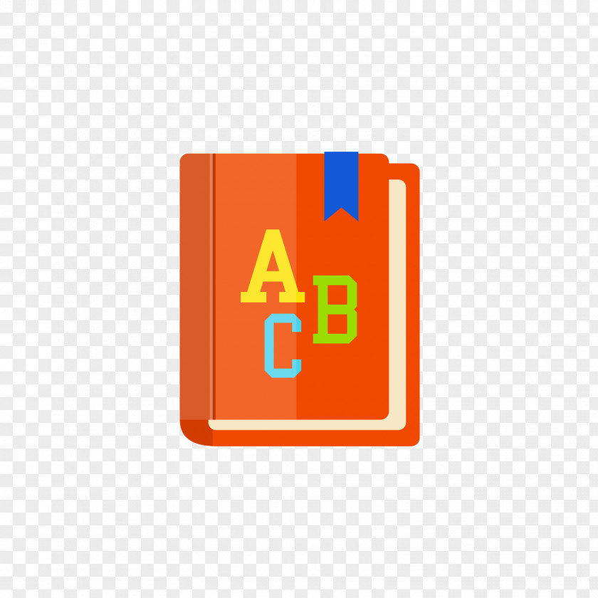 An Orange Book In English PNG