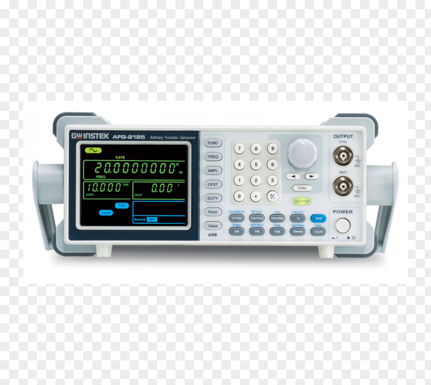 Direct Digital Synthesizer Function Generator Arbitrary Waveform GW Instek Electronic Test Equipment PNG