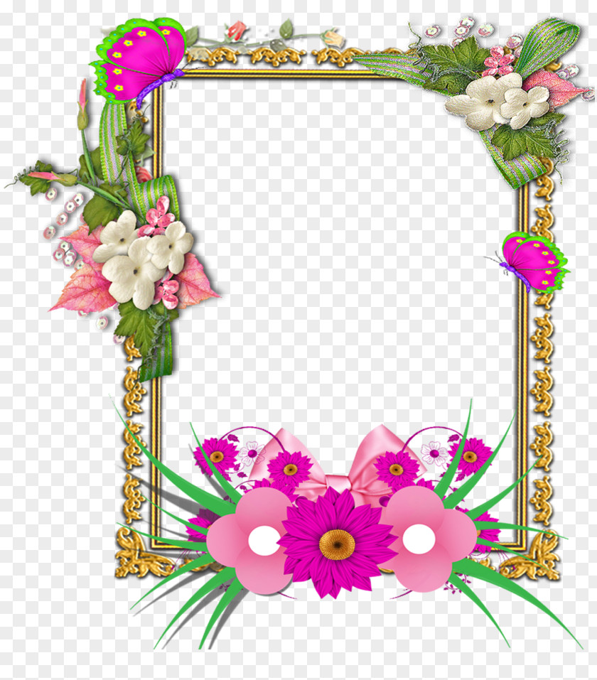 Frame Picture Frames Flower E-card Molding PNG