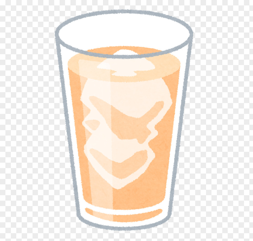 Glass Pint Orange Drink Aojiru Juice PNG