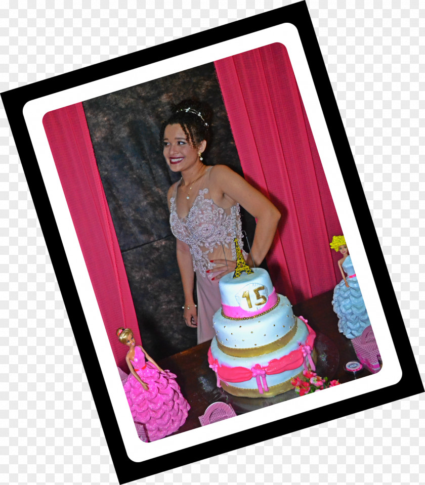 15 Anos Cake Decorating Picture Frames Pink M PNG