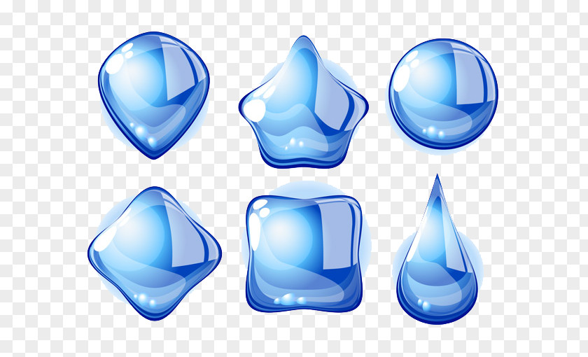 Box Of Water Droplets Drop Crystal Ice PNG