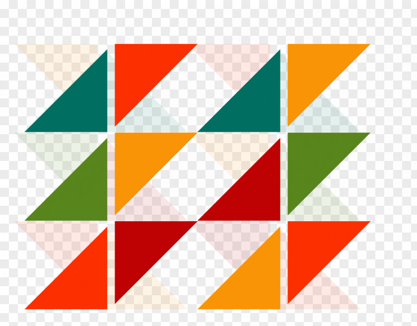 Color Triangle Puzzle Geometry Euclidean Vector PNG