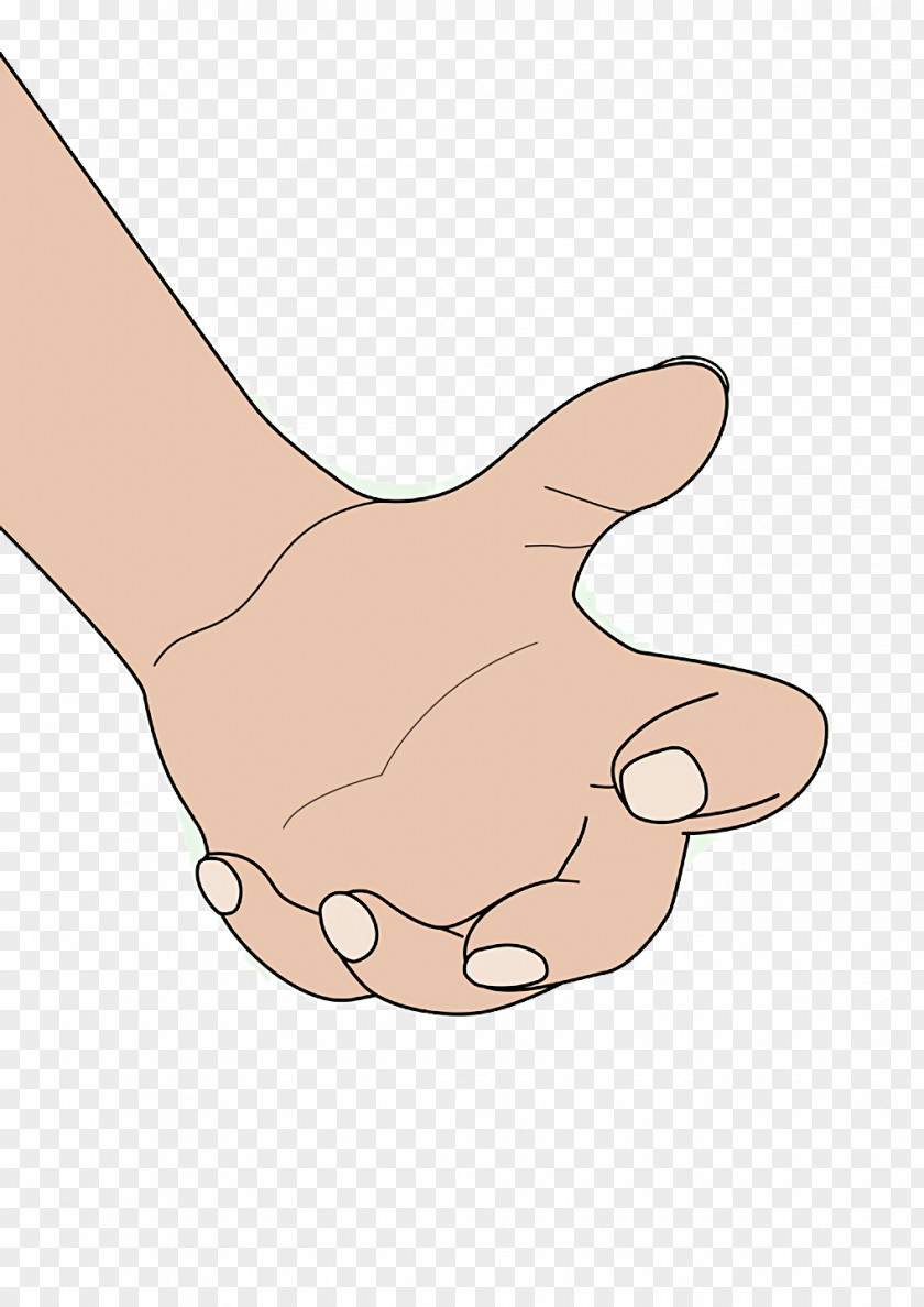 Hand Model Cartoon Shoe Line Meter PNG