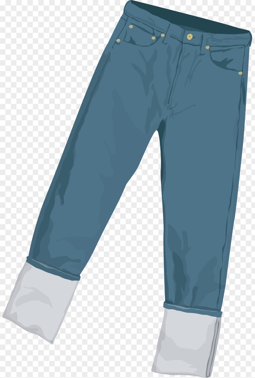 Men's Trousers Vector Winter Clothes Jeans Denim PNG