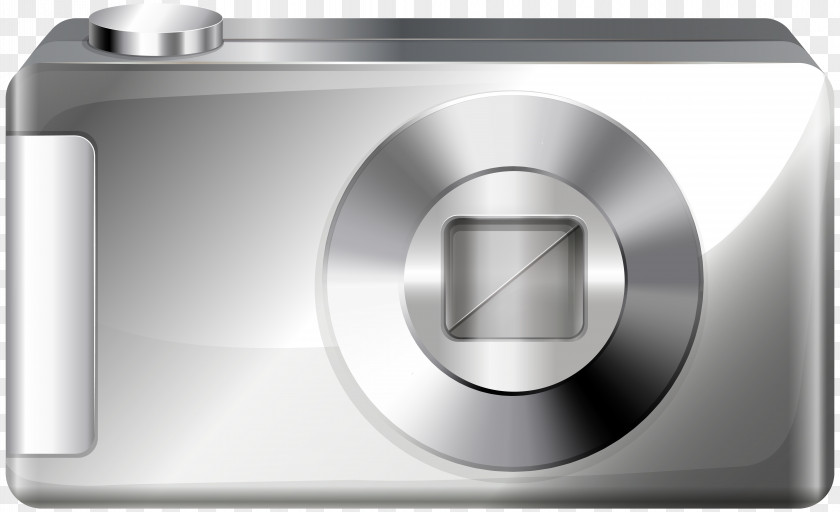 Silver Camera Transparent Image Christmas Gift PNG