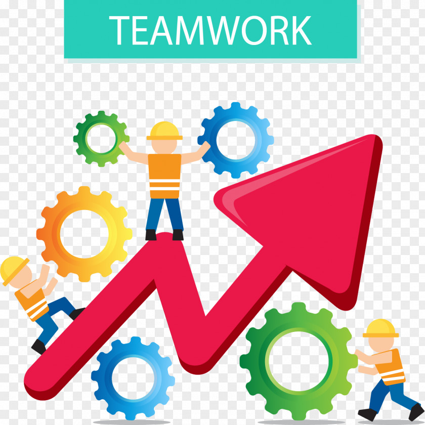 Vector Hand-painted Collaborative Work Business Teamwork Euclidean Management Collaboration PNG