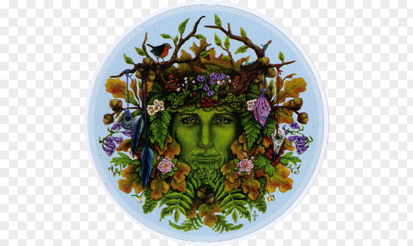 Bumper Sticker Paganism Green Man Wicca Celts Horned God PNG